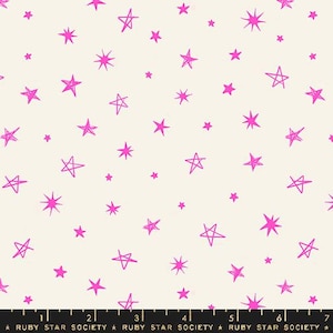 Teddy and the Bears Rockstar Glow Rose - Sarah Watts - PER QUARTER METRE Teddy and the Bears Rockstar Glow Rose - Sarah Watts - PER QUARTER METRE