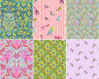 Full Moon Forest II 1 Yard Bundle, Fabric by Tula Pink for Free Spirit Fabrics