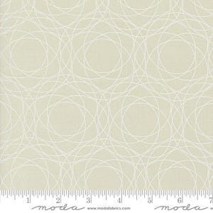 Shimmer Metallic Crystals Ecru by Zen Chic for Moda Fabrics 1843 13 Sold in HALF yard increments