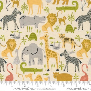 Noah's Ark Animal Parade Cloud by Stacy Iest Hsu for Moda Fabrics 20870 11 Fabric is sold in HALF Yard increments