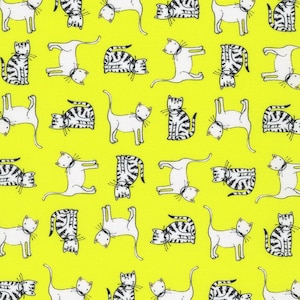 Fancypants Lemon by World Art Group for Robert Kaufman Fabric AWUD-22086-137 LEMON This fabric is sold in HALF yard increments