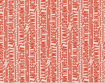 Frankie On The Line Melon by BasicGrey for Moda Fabrics 30673 13. Sold in HALF yard increments