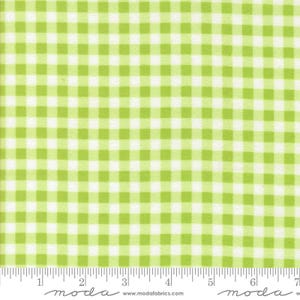 Sherbet Sunshine Flannel Gingham Leaf by Corey Yoder for Moda Fabrics 29224 18F This fabric is sold in HALF Yard increments