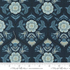Folk & Lore Flight of Fancy Peacoat by Fancy That Design House for Moda Fabrics 45604 25 Sold in HALF yard increments