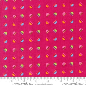 Fiesta Party Bunting Raspberry by Me & My Sister Designs for Moda Fabrics 22474 15 Sold in HALF yard increments