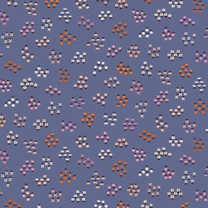 Tarrytown Florals Periwinkle by Kimberly Kight for Ruby Star Society RS3021 13 Sold in HALF Yard increments