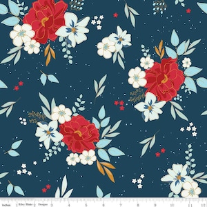 Sweet Freedom Main Oxford Sparkle by Beverly McCullough for Riley Blake Designs SC14410-OXFORD Fabric sold in HALF YARD increments.