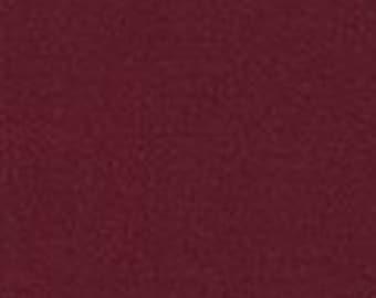 Burgundy Kona Cotton Solid  Robert Kaufman K001-1054 Sold in HALF yard increments.