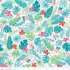 Sunshine Blvd Main White by Amber Kemp-Gerstel of Damask Love for Riley Blake Designs C12100-WHITE Sold in HALF YARD increments.