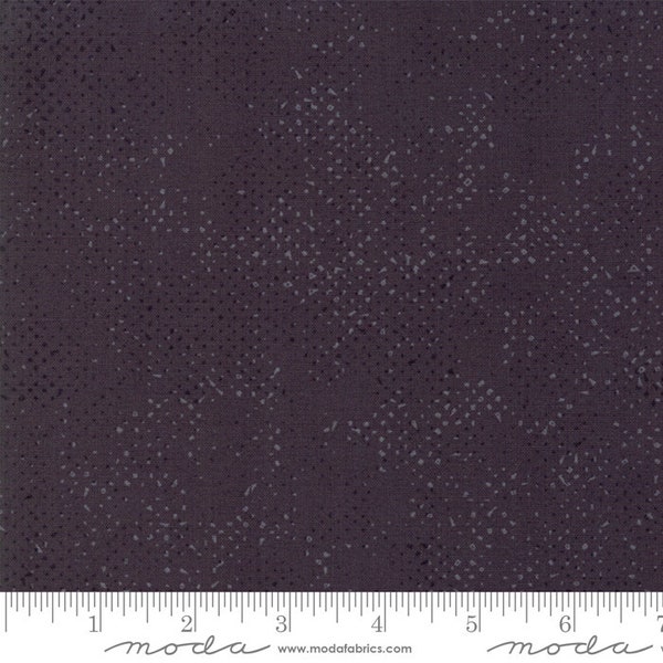 Spotted Charcoal by Zen Chic for Moda fabrics.  Dark gray with irregular spots.  1660 55 Sold in HALF yard increments