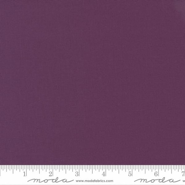 Eggplant Moda Bella Solid 9900 205 Purple cotton quilting fabric Fabric sold in HALF YARD increments