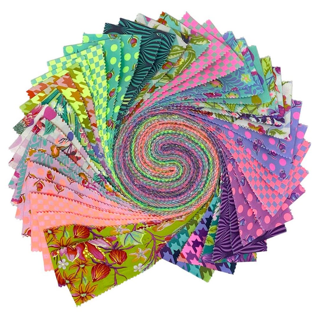 Tula Design Example Tula Pink Untamed 2.5 Inch Design Roll 40 Pieces for Free Spirit Tula ...