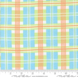 Sherbet Sunshine Flannel Plaid Sky by Corey Yoder for Moda Fabrics 29222 20F This fabric is sold in HALF Yard increments