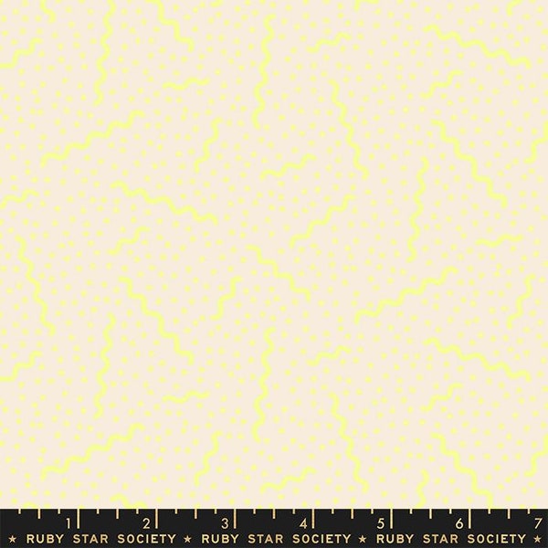 Sugar Cone Ripple Neon Yellow by Kimberly Kight for Ruby Star Society RS3067 12 Sold in HALF Yard increments