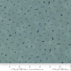 Collage Bits and Bobs Sky by Janet Clare for Moda Fabrics 16954 15 Sold in HALF yard increments