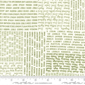Main Street In the News Vanilla Grass by Sweetwater for Moda Fabrics 55641 13 Sold in HALF yard increments