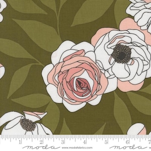 Botany Cabbage Monstera by Alli K Design for Moda Fabrics 11550 19 Fabric is sold in HALF Yard increments