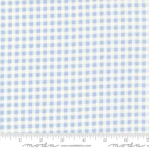 11&quot; End of Bolt Blueberry Delight Gingham Sky by Bunny Hill Designs for Moda Fabrics 3038 11