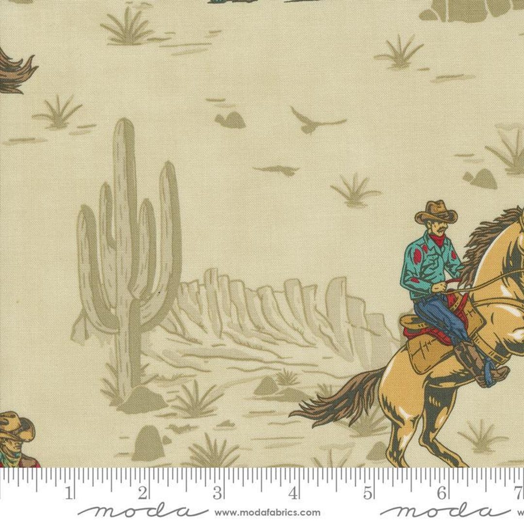 Saddle Ranch Wrangle Round up Trail Dust by Moda Fabrics 33790 12 Sold ...
