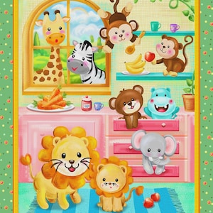 Wee Ones Little Chefs 1 Yard Panel by Oasis Fabrics Collection 598551