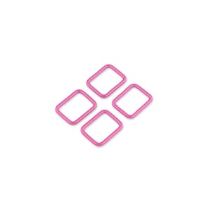 Rectangle Rings 1 inch Pink Set of Four by Tula Pink and Jessica Sallie for Sallie Tomato STS111PT