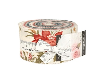 Moda Collections for a Cause: Etchings 44330JR Jelly Roll of 40 assorted  strips - Seams Sew Perfect