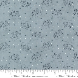 Snowman Gatherings IV Snow Couple Frozen by Primitive Gatherings for Moda Fabrics 49250 12 Sold in HALF yard increments
