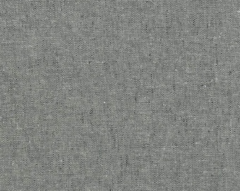 Essex Yarn Dyed Linen color Graphite by Robert Kaufman E064-295 Sold in HALF yard increments