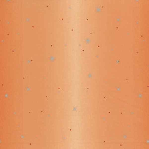 Ombre Fairy Dust Persimmon by V and Co Vanessa Christenson for Moda fabrics.ombre with metallic dots 10871 216M.Sold in HALF yard increments