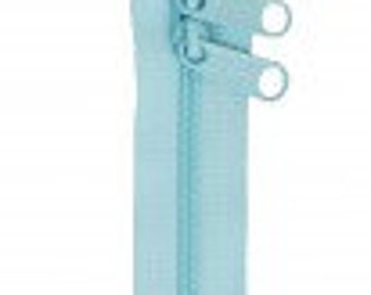 30" Robin's Egg Blue Double Slide Handbag Zipper by ByAnnie ZIP30-213. 30 inch zippers for handbags purses