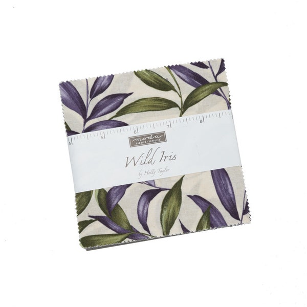 Wild Iris Charm Pack 42 Pieces by Holly Taylor for Moda 6870PP