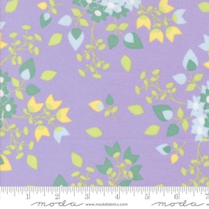 Sherbet Sunshine Flannel Floral Lavender by Corey Yoder for Moda Fabrics 29220 22F This fabric is sold in HALF Yard increments