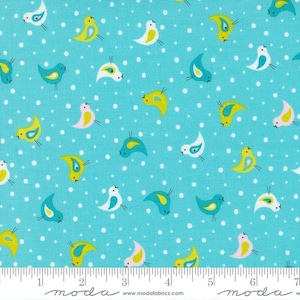 Sweet and Plenty Birdies Blue Razz by Me & My Sister Designs for Moda Fabrics 22451 22 Sold in HALF yard increments