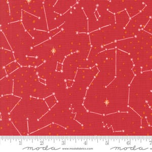 321 Blast Off Constellation Mars by Stacy Iest Hsu for Moda Fabrics 20954 20 Fabric is sold in HALF YARD increments