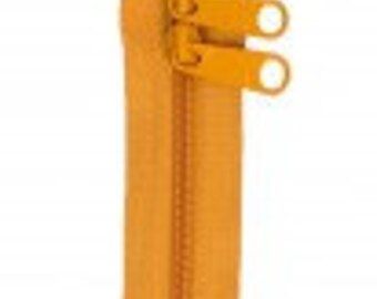 30" Gold Double Slide Handbag Zipper by ByAnnie ZIP30-180. 30 inch zippers for handbags purses