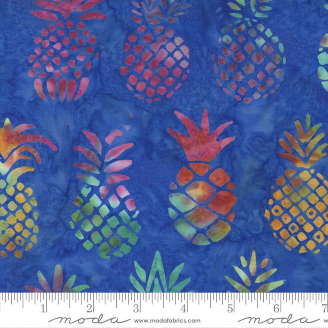 Beachy Batiks Pineapple Reef by Moda Fabrics 4362 15 Sold in HALF Yard