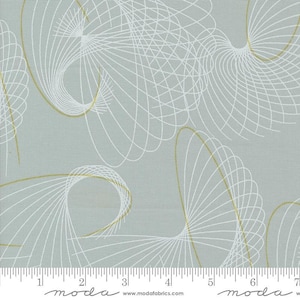 Shimmer Metallic Winter Winds Silver by Zen Chic for Moda Fabrics 1841 13M Sold in HALF yard increments
