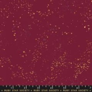 Speckled Metallic Wine Time by Rashida Coleman-hale for Ruby Star Society. RS5027 36M paint splatter fabric Sold in HALF yard increments