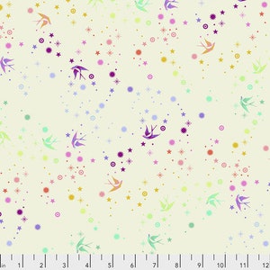Tula Pink True Colors Fairy Dust Cotton Candy for FreeSpirit Fabrics , PWTP133.COTTONCANDY Sold in HALF yard increments