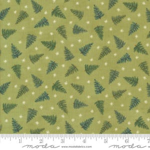 Winter Friends Tossed Trees Holly by Deb Strain for Moda Fabrics 56136 14 Sold in HALF yard increments