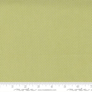 Cozy Up Moss by Corey Yoder for Moda Fabrics 29126 15 Pin Dot Blender Autumn Fall This Fabric is sold in HALF Yard increments