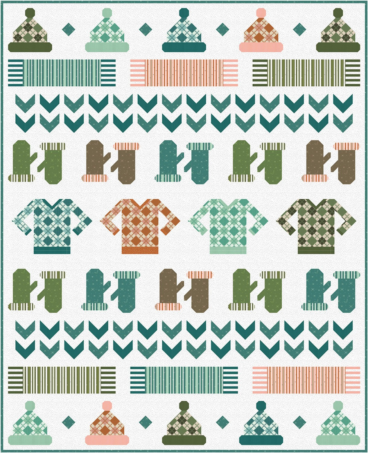 Sweater Season Quilt Pattern by Jennifer Long for Bee Sew Inspired Size ...