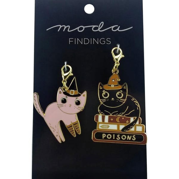 Cats Zipper Charm by Elena Amo for Moda EA207