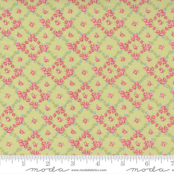 Cottage Linen Closet Sprout by Brenda Riddle of Acorn Quilts for Moda Fabrics. 18732 14 Sold in HALF yard increments