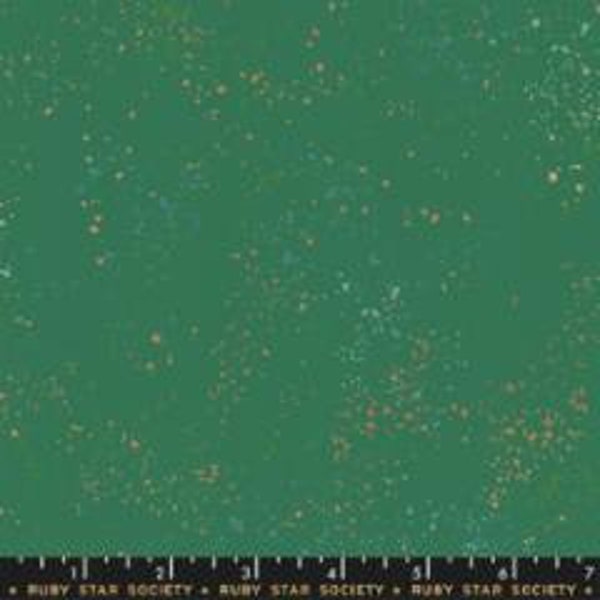 Speckled Metallic Emerald Green by Rashida Coleman-Hale for Ruby Star Society RS5027 74M this fabric is sold in HALF yard increments