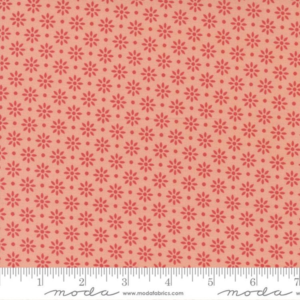 Emma Floret Peach by Sherri and Chelsi for Moda Fabrics 37634 12 Sold in HALF yard increments