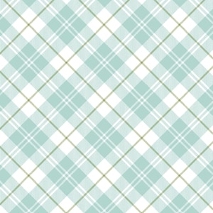 Young of the Year Plaid Blue Powder by Robert Giordano for Henry Glass & Co 1653-11 Sold in HALF yard increments