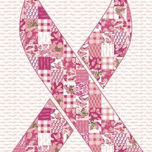 Hope in Bloom Quest for the Cure Panel Pink  by Katherine Lenius for Riley Blake Designs P11028 PINK Fabric is sold in HALF YARD increments.