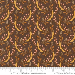 Acorn Hollow Harvest Florals Nutmeg by BasicGrey for Moda Fabrics 30763 14 Sold in HALF yard increments
