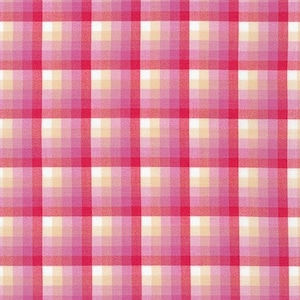 Kitchen Window Wovens Plaid in Watermelon Kitchen Window Wovens Plaid in Watermelon
